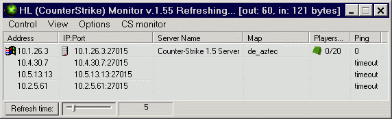 Интерфейс программы CS Monitor