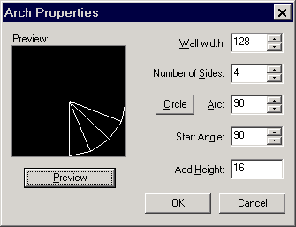Окно с параметрами создаваемой лестницы