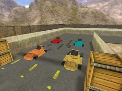 Так будут выглядеть машины на тестовой карте