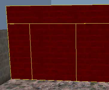 Разрезаем стену на части