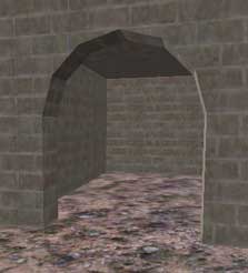 Удалив нижние браши, получаем арку