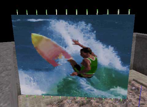 Закрашиваем временно перенесенные створки второй картинкой