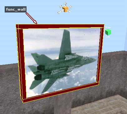 Раму для рекламного щита необходимо делать из func_wall